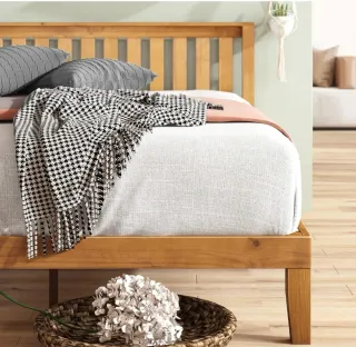 Somier madera cama completa 135x190 nueva