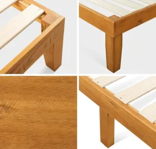 Somier madera cama completa 135x190 nueva