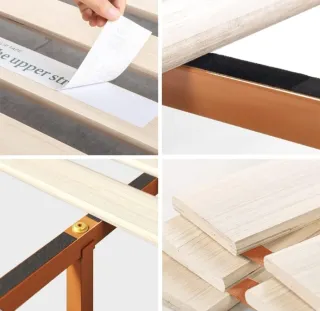 Somier madera cama completa 135x190 nueva