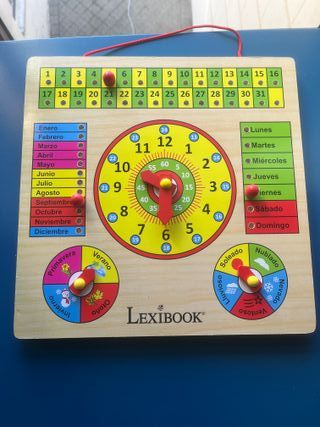 Calendario de madera educativo