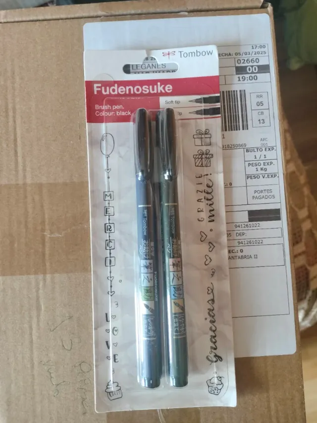 Bolígrafos Tombow Fudenosuke (2 unidades)