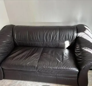 Sofá Cama Piel Negro