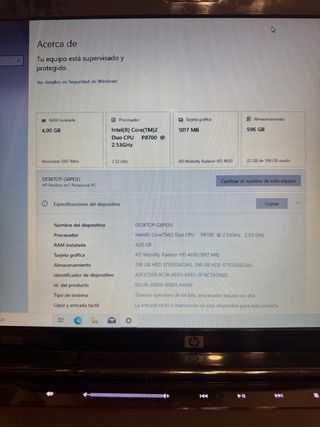 Portátil HP Intel Core 2 Duo