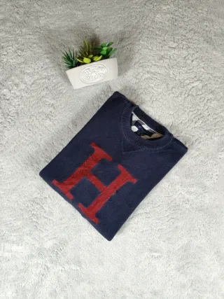 Maglione girocollo Tommy Hilfiger Vintage blu uomo