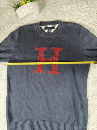 Maglione girocollo Tommy Hilfiger Vintage blu uomo