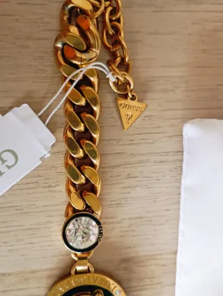 Pulsera Guess Dorada Lion King Nueva