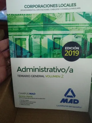 Libros oposiciones corporaciones locales de Admon.