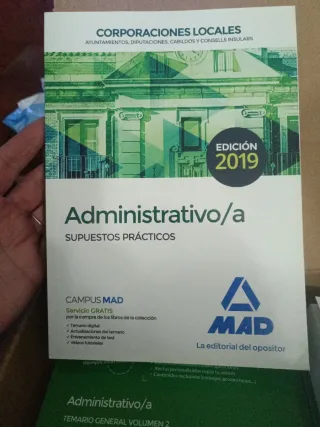 Libros oposiciones corporaciones locales de Admon.
