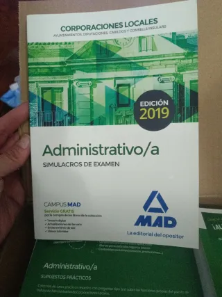 Libros oposiciones corporaciones locales de Admon.