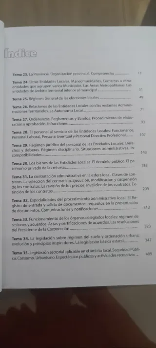 Libros oposiciones corporaciones locales de Admon.