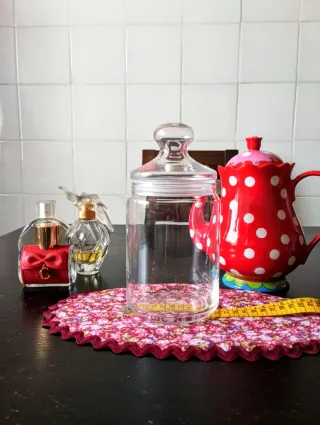 Tarro bote de cristal para pasta y regala