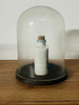 Botella antigua farmacia porcelana