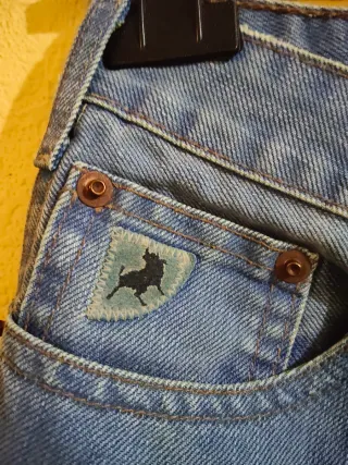 Pantalón Lois campana azul