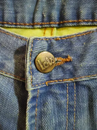 Pantalón Lois campana azul