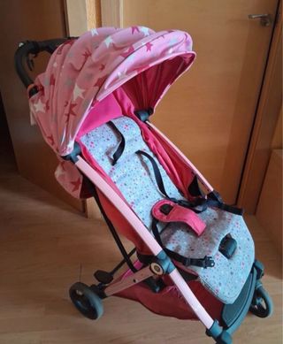 Carro Tuc Tuc rosa estrellas