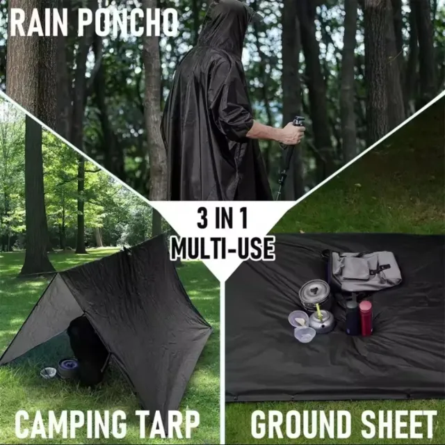 Tarp militar 3en1 chubasquero impermeable
