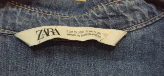 Camisa vaquera Zara azul