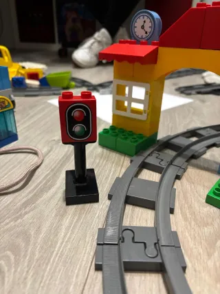 Lego Duplo Tren Estación Señal Figuras