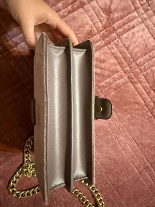 Borsa Pinko perle beige e oro