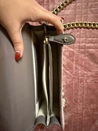 Borsa Pinko perle beige e oro