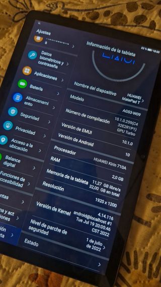 Tablet Huawei Matepad T Negra