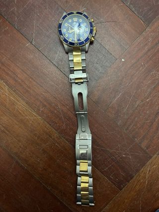 Reloj Lotus Cronógrafo Azul y Dorado