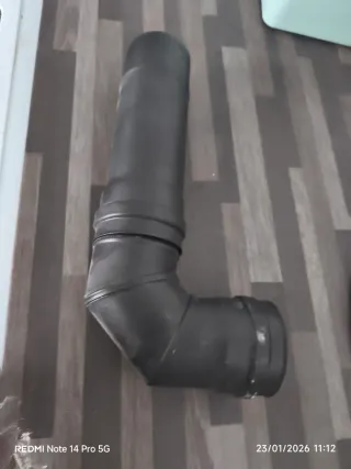 Tubo vitrificado negro para pellet