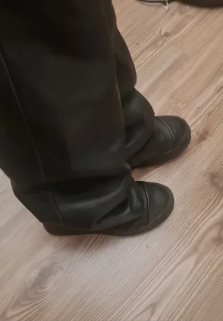 Stivali cuissardes in pelle neri