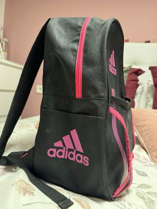 Paletero mochila Adidas Negra y Rosa Original