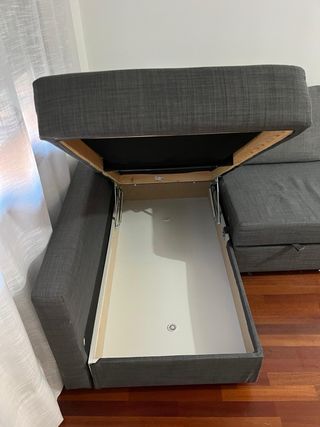 Sofá Cama Gris Tela