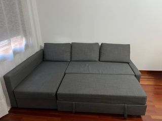 Sofá Cama Gris Tela