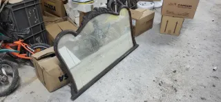 Espejo antiguo madera y cristal