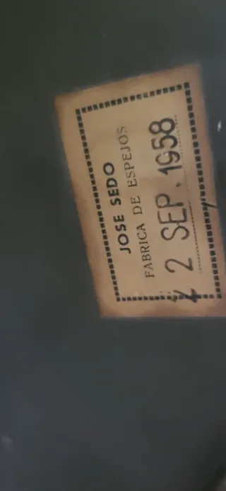 Espejo antiguo madera y cristal