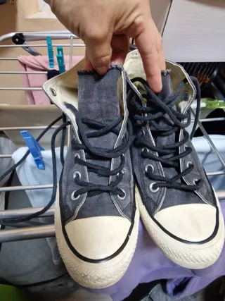 Converse All Star Botas Negras/Grises