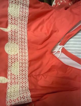 Traje de flamenca rojo y blanco