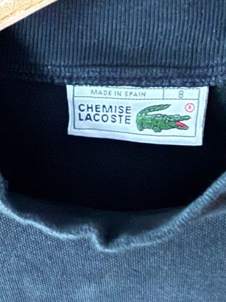 Polo Lacoste Negra Talla 8 (XXL)