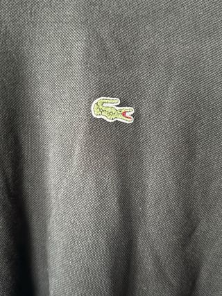 Polo Lacoste Negra Talla 8 (XXL)