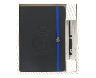 Cuaderno y Bolígrafo Real Madrid