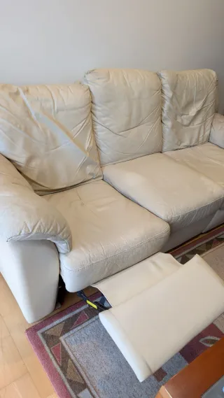 Sofá Relax Natuzzi 3 Plazas Piel