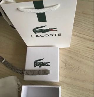Pulsera Lacoste Hombre Acero Inoxidable Plata