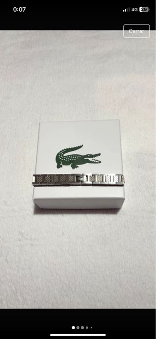 Pulsera Lacoste Hombre Acero Inoxidable Plata