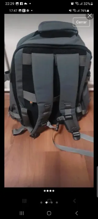 Mochila de cabina Munich gris y naranja