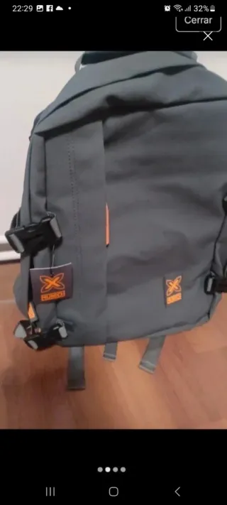 Mochila de cabina Munich gris y naranja
