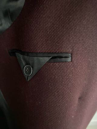 Abrigo Zara Burdeos Talla L