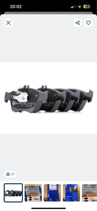 Jogo de Pastilhas Travão ATE Ceramic