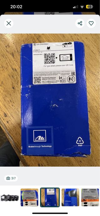 Jogo de Pastilhas Travão ATE Ceramic