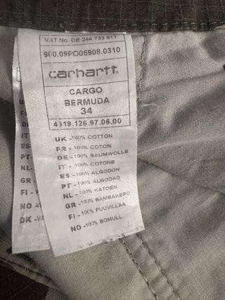 Pantalones Carhartt Camuflaje Cargo