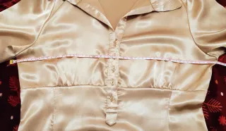 Blusa Tejido Metalizado Dorado