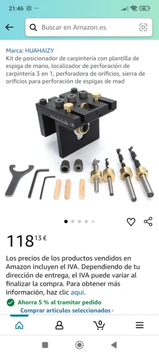 Kit de posicionador de carpintería con plantilla N