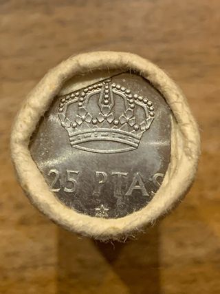 Cartucho 25 Ptas 1975/80,My valorada